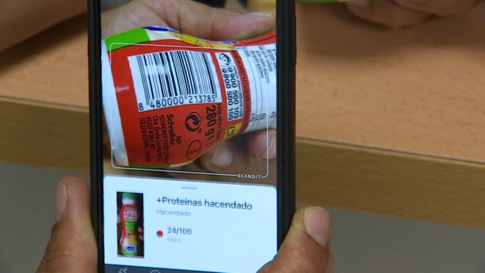 Aplicación de escaneo de alimentos