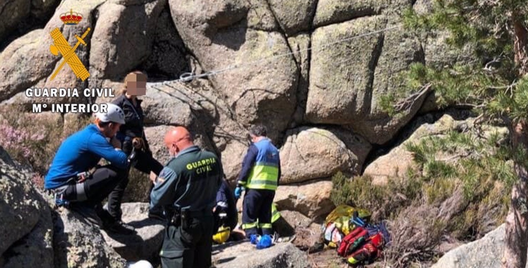 Rescate Guardia Civil en la Garganta de los Infiernos
