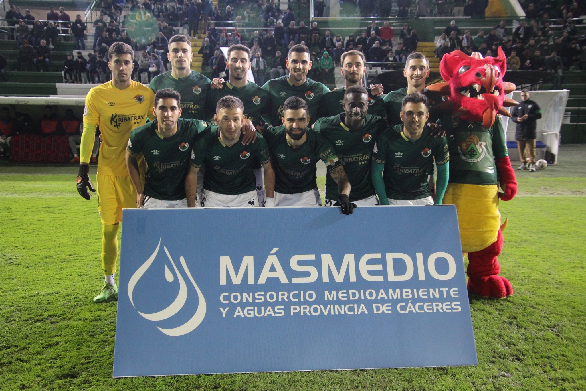 Once del CP Cacereño ante el Coria