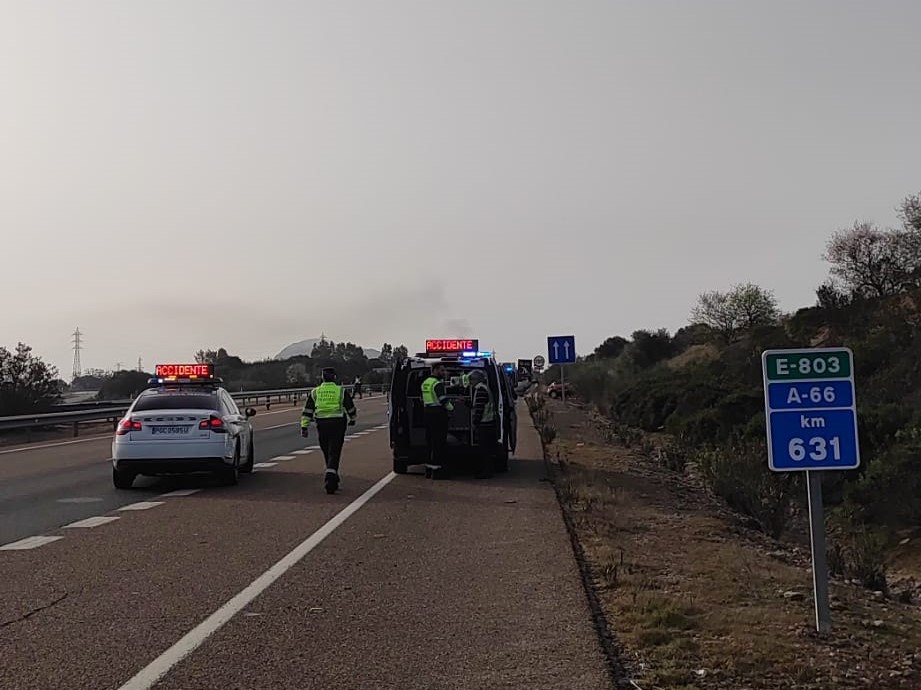 Accidente en la A-66