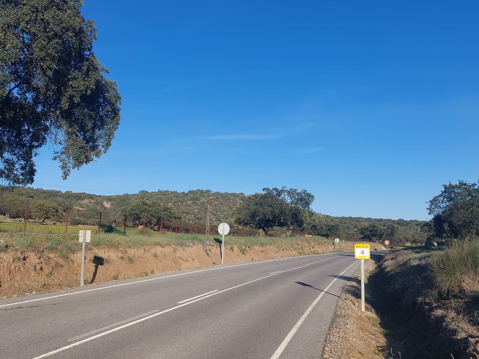 Accidente en la carretera BA-032