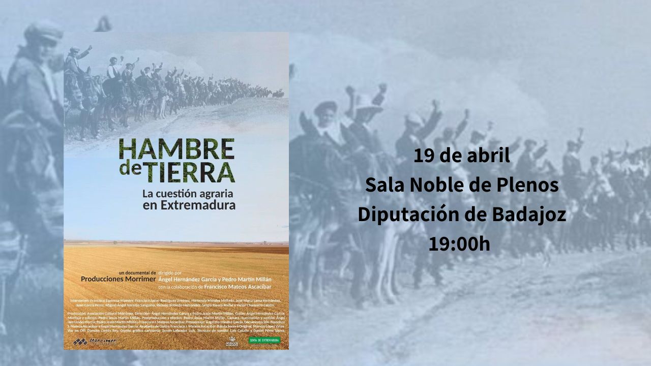 Cartel Hambre de Tierra