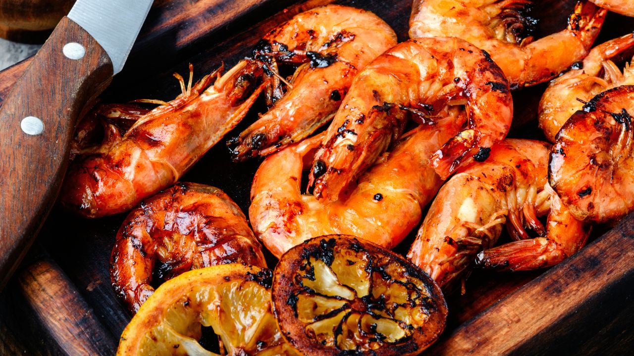 langostinos a la plancha