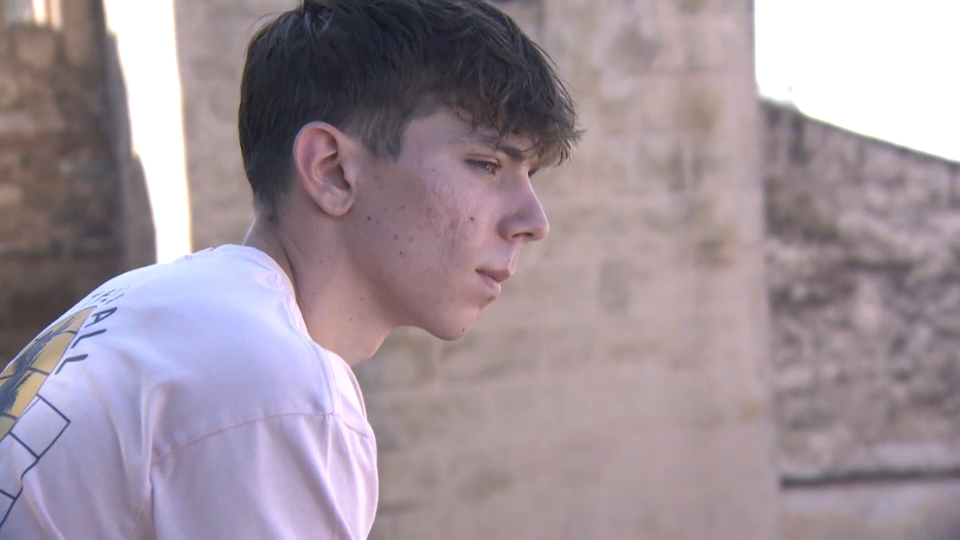 David García Zurita durante la grabación del reportaje