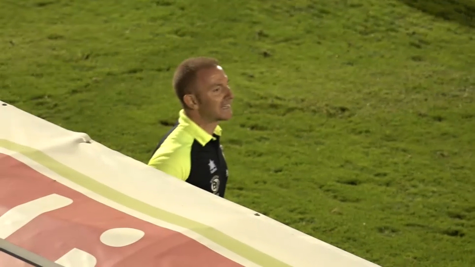 Juan Antonio Ruiz, entrenador Villafranca, durante el partido