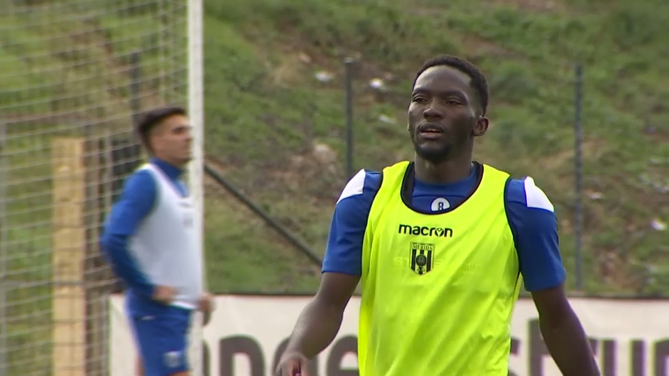 Ben Hamed jugador del Mérida durante el entrenamiento