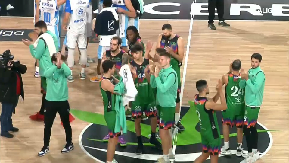 Final del partido entre el Cáceres Patrimonio y el Burgos