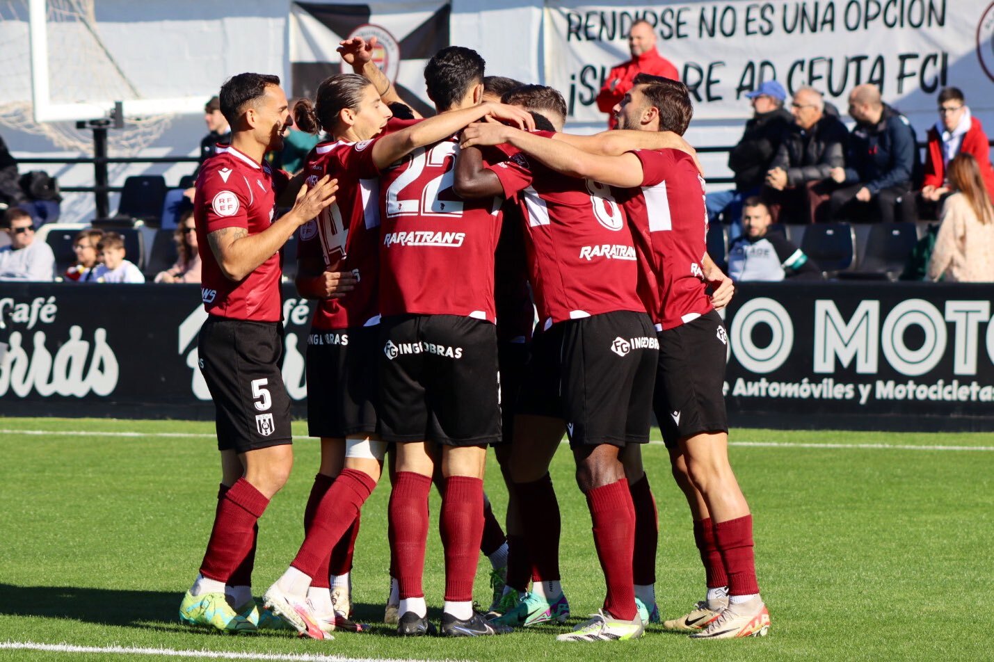 Celebración gol Mérida