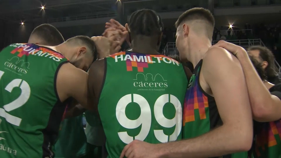 final del partido entre el Cáceres Patrimonio y el Betis