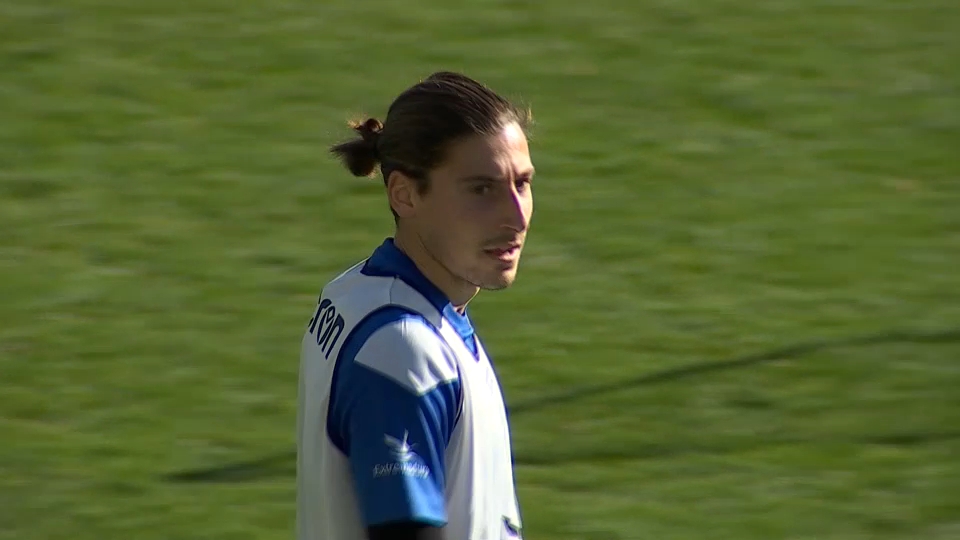 Raúl Beneit en el entrenamiento del Mérida 