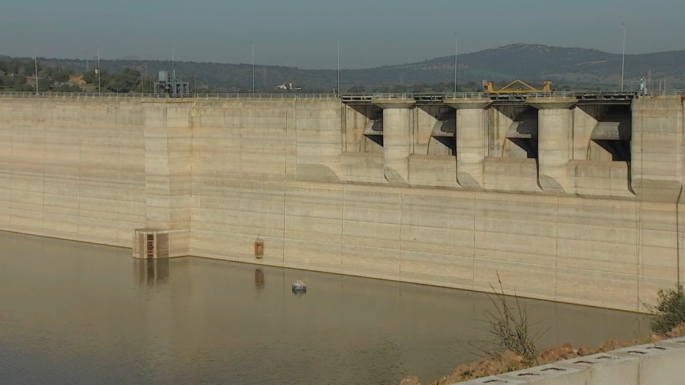 Imagen de la Presa de Alange