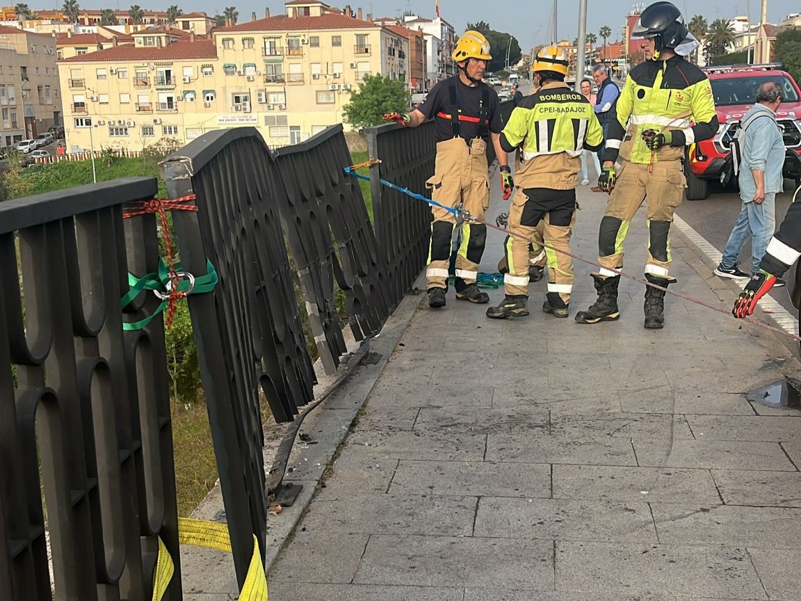 Accidente en el Puente Fernández Casado de Mérida
