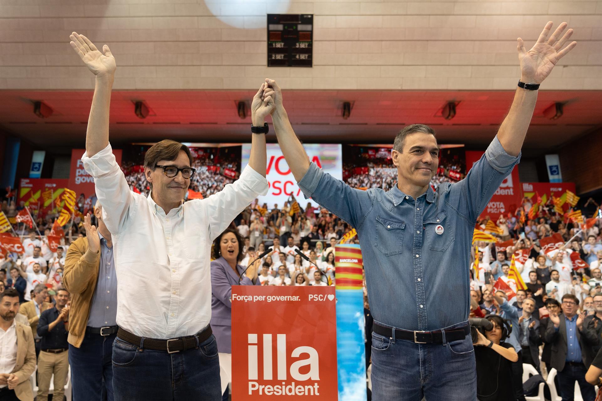 Holgada victoria socialista en Cataluña