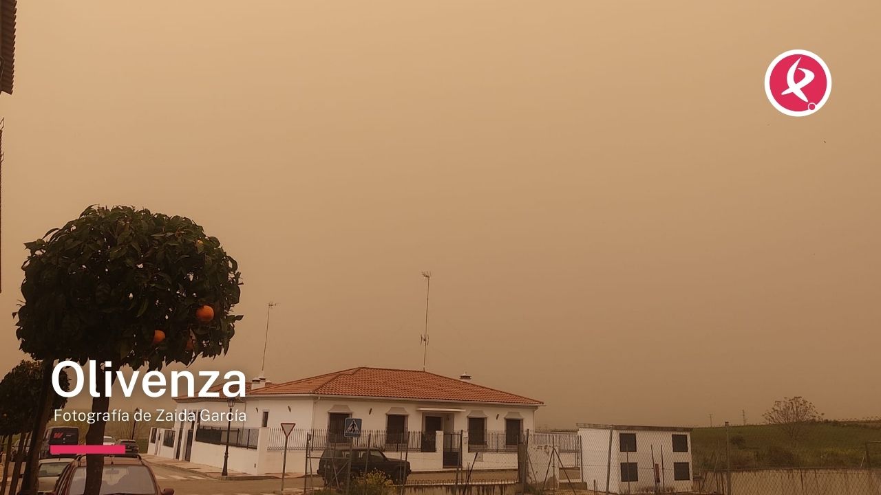 Imágenes de la calima en Extremadura