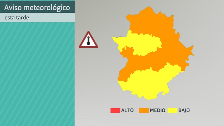 Aviso meteorológico (Aemet) por altas temperaturas para hoy jueves 21 de julio