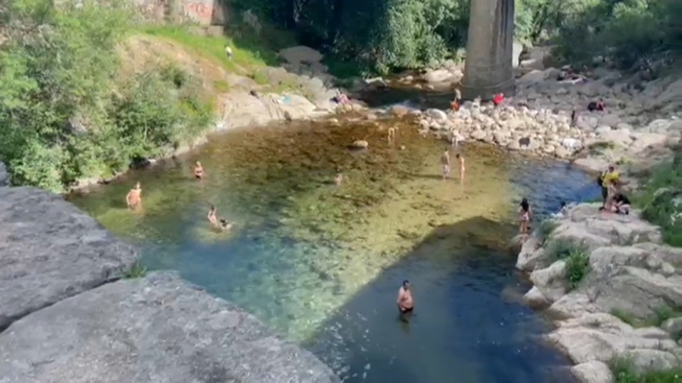 Baño en las gargantas del norte