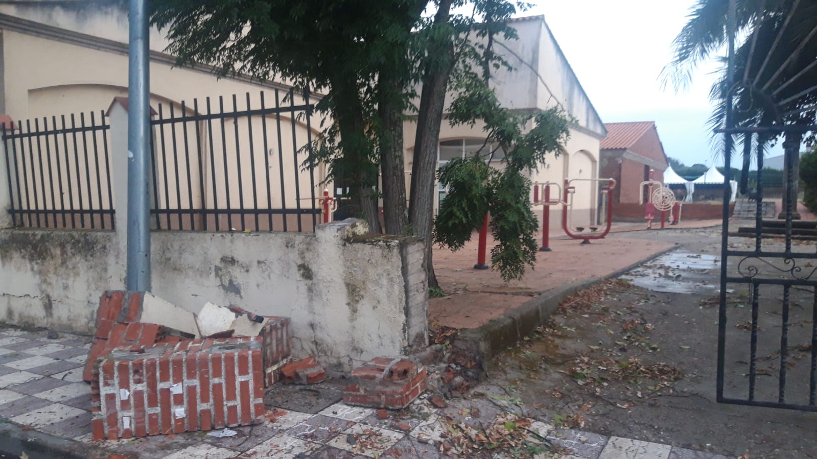 Imagen de los daños causados por el temporal en la localidad