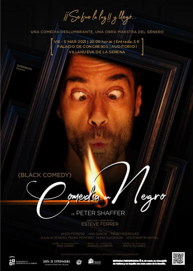 Cartel de la obra 'Comedia en negro'