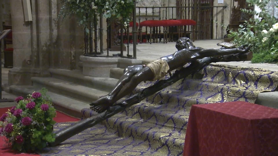 Cristo Negro en el interior de la Concatedral