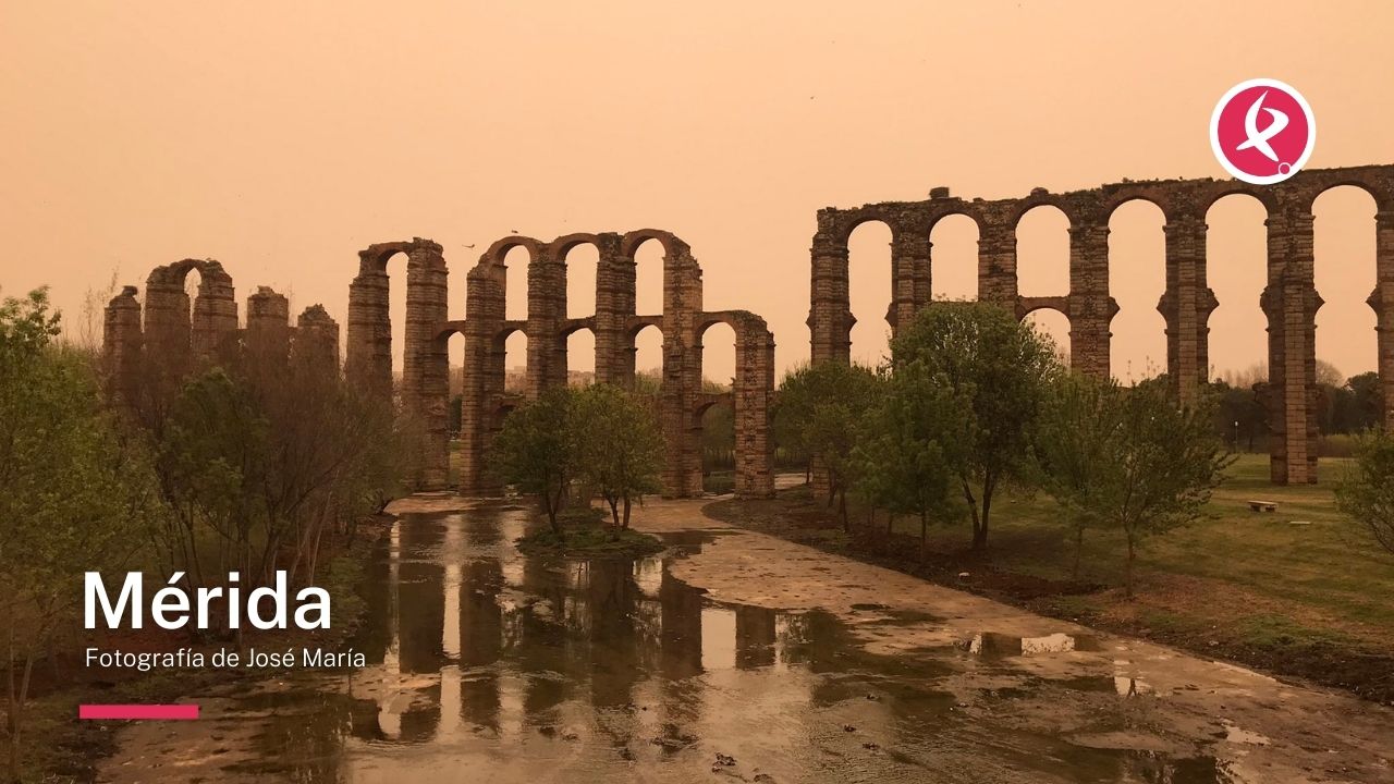 Imágenes de la calima en Extremadura