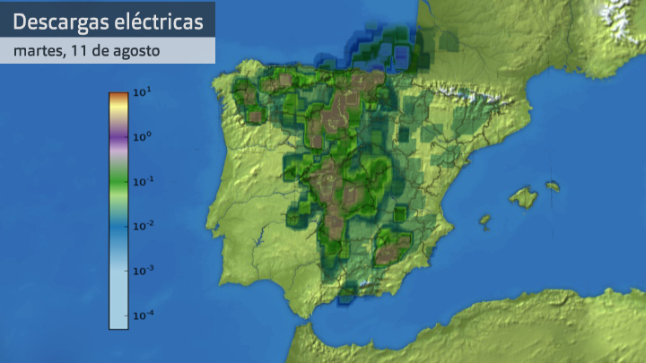 Mapa descrgas 11 agosto