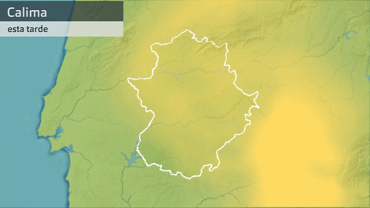 Evolución de la calima en Extremadura hoy martes 15 de marzo