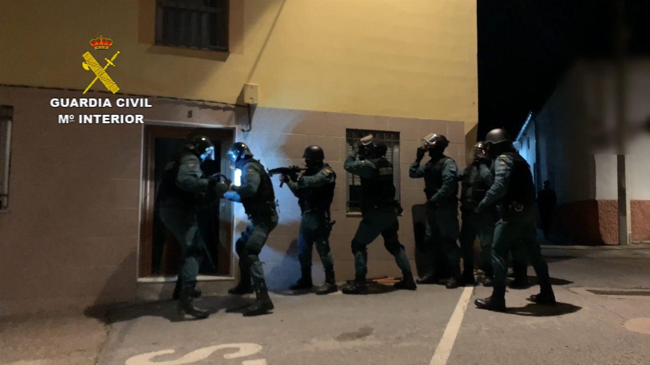 Imagen de uno de los registros de la Guardia Civil