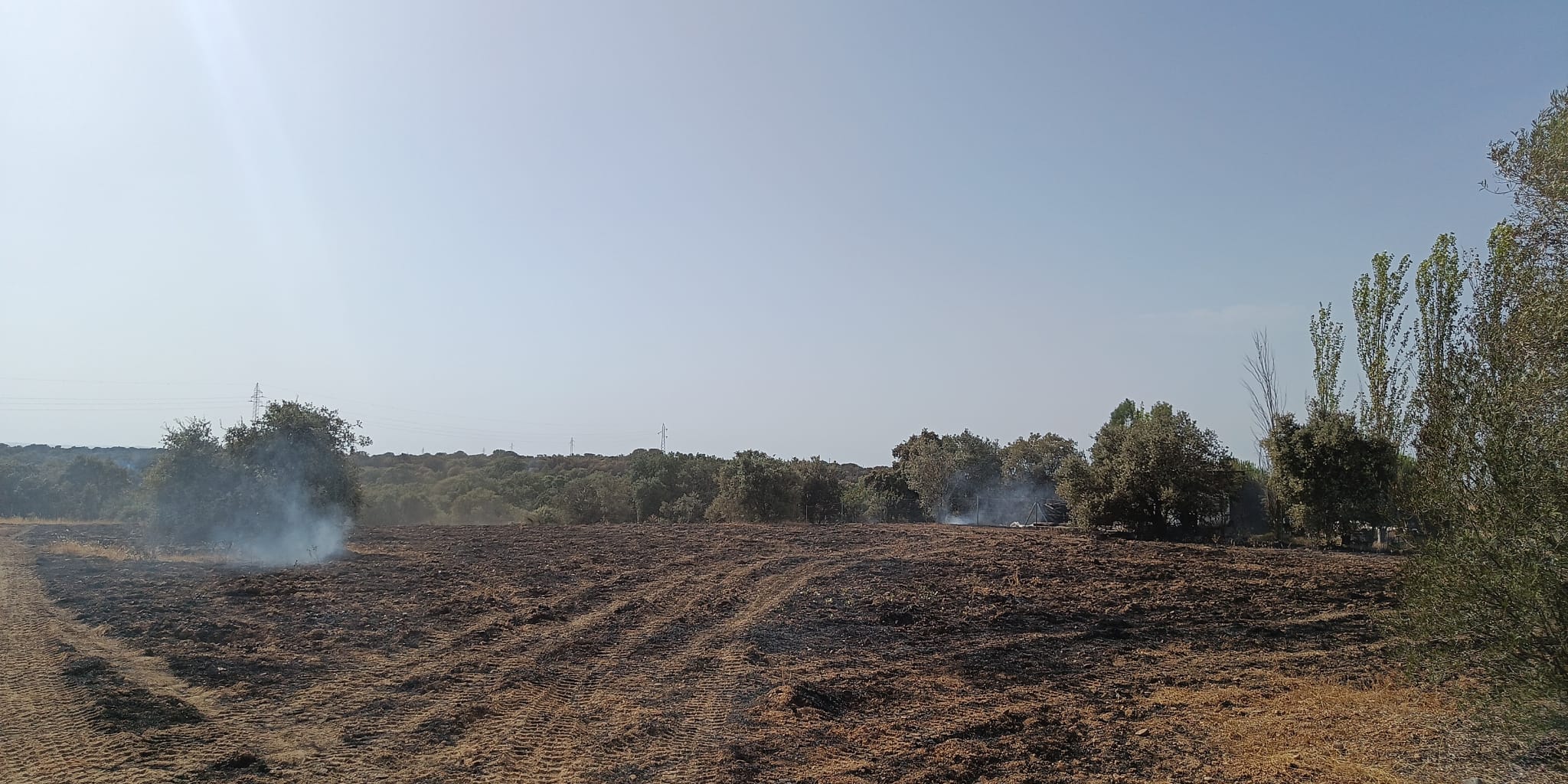 Incendio en Badajoz