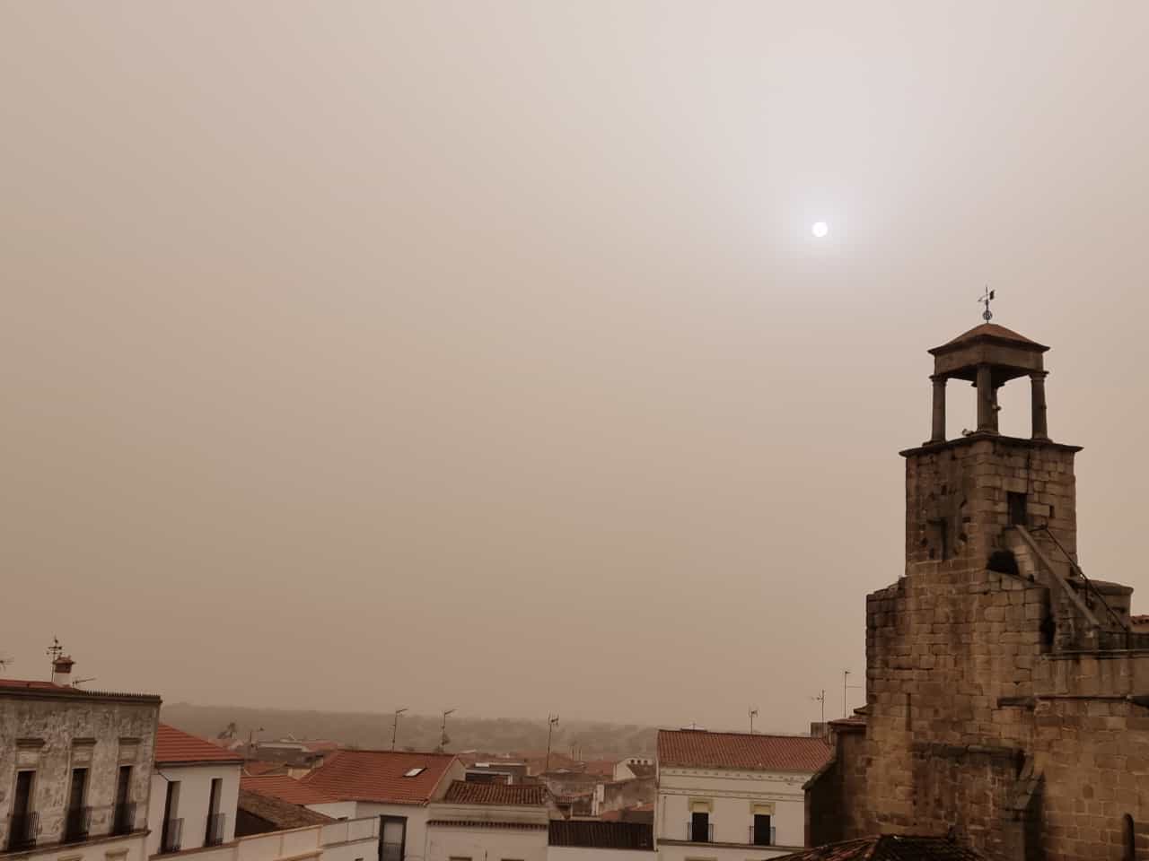 Imagen de esta mañana desde Arroyo de la Luz. Autor: Jose Manuel 