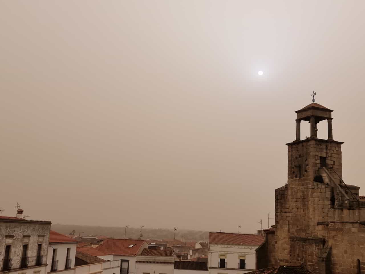 Imagen de esta mañana desde Arroyo de la Luz. Autor: Jose Manuel