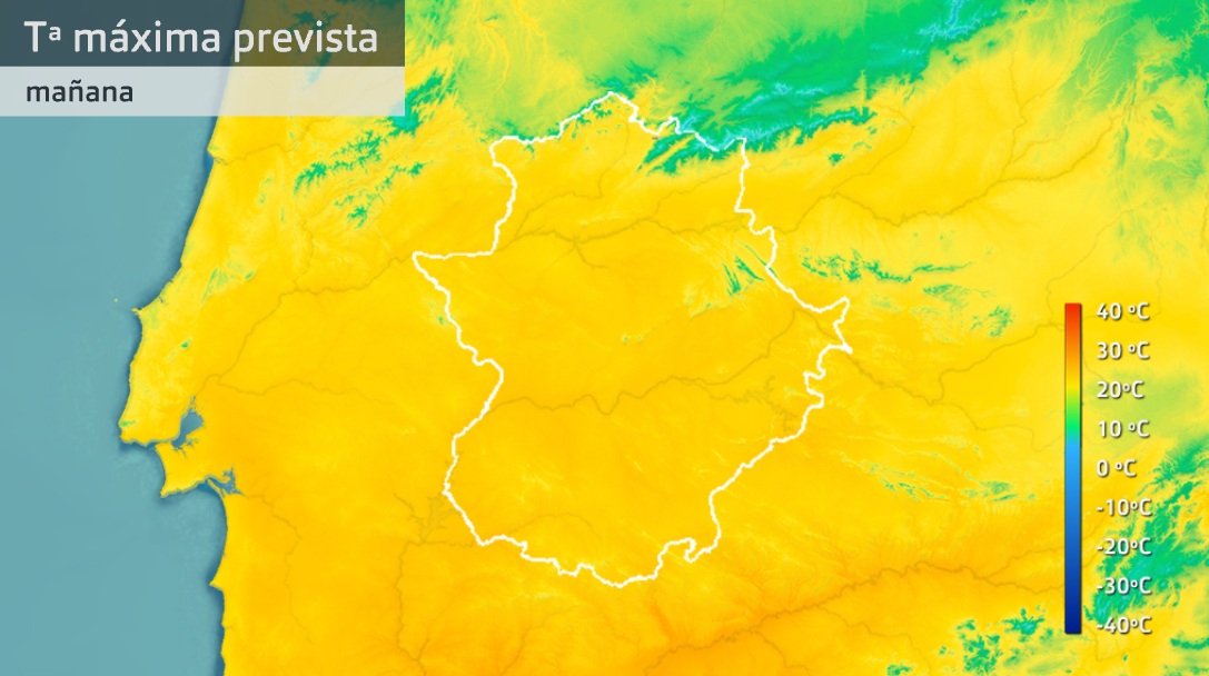 Temperaturas máximas domingo