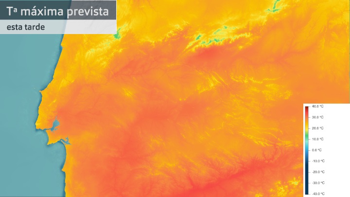 Temperatura máxima prevista para hoy jueves 9 de septiembre