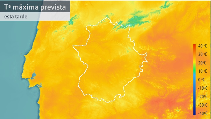 Temperatura máxima prevista para hoy viernes 24 de septiembre