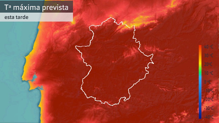 Temperatura máxima prevista para hoy martes 14 de junio