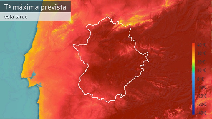 Temperatura máxima prevista para hoy viernes 17 de junio