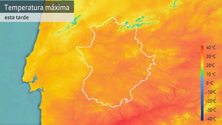Temperatura máxima prevista para hoy viernes 24 de junio