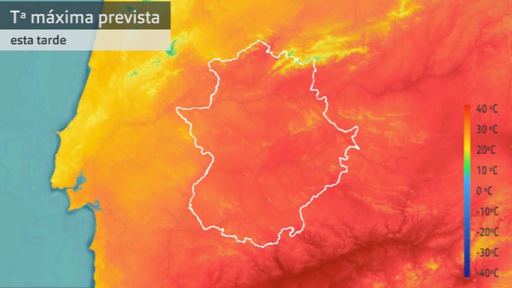 Temperatura máxima prevista para hoy miércoles 29 de junio