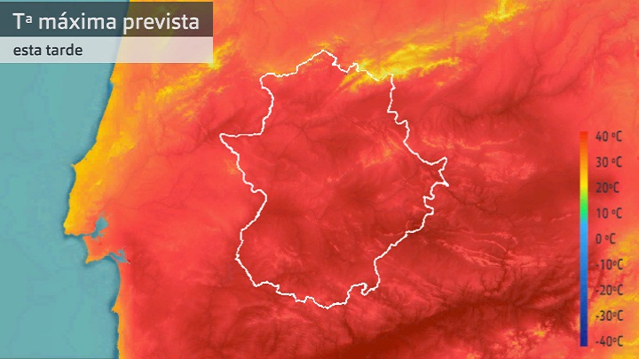 Temperatura máxima prevista para hoy viernes 1 de julio