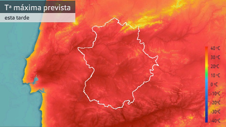 Temperatura máxima prevista para hoy miércoles 6 de julio