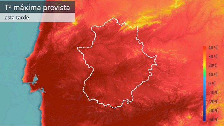 Temperatura máxima prevista para hoy jueves 7 de julio
