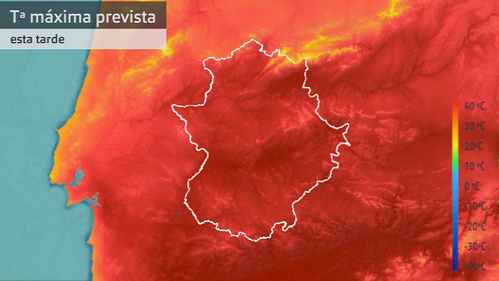 Temperatura máxima prevista para hoy martes 26 de julio
