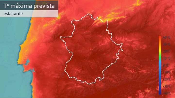 Temperatura máxima prevista para hoy viernes 29 de julio
