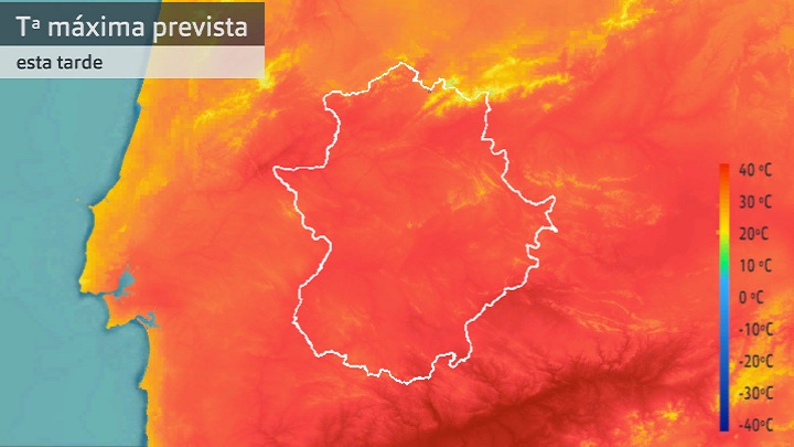 Temperatura máxima prevista para hoy miércoles 31 de agosto