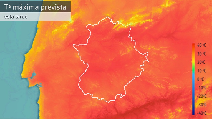 Temperatura máxima prevista para hoy jueves 1 de septiembre