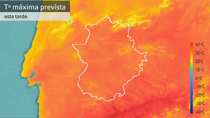 Temperatura máxima prevista para hoy viernes 2 de septiembre