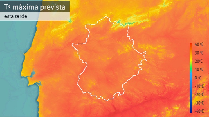 Temperatura máxima prevista para hoy lunes 5 de septiembre