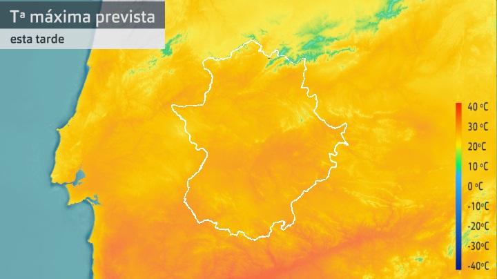 Temperatura máxima prevista para hoy martes 5 de octubre