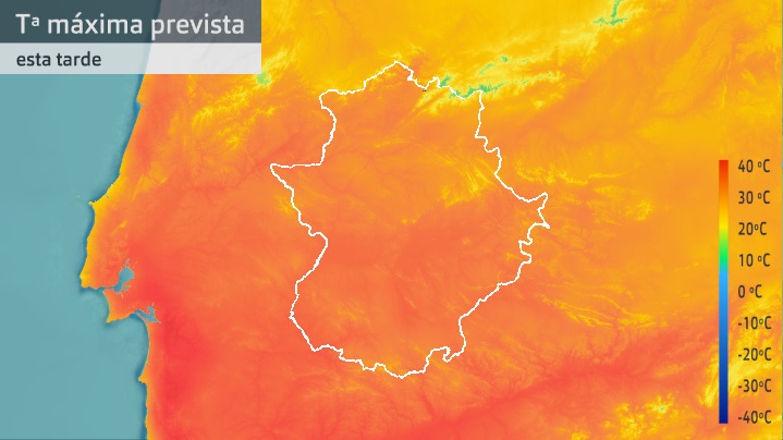 Temperatura máxima prevista para hoy jueves 7 de octubre