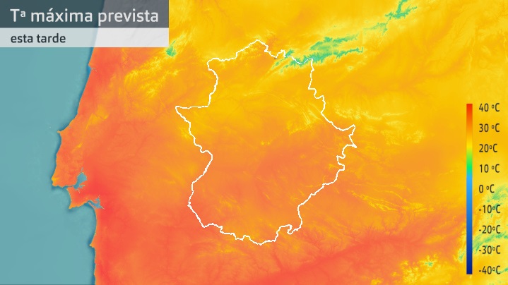 Temperatura máxima prevista para hoy lunes 11 de octubre