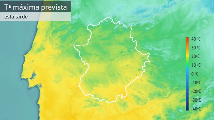 Temperatura máxima prevista para hoy lunes 6 de febrero